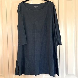 Eileen Fisher blue linen tunic size medium